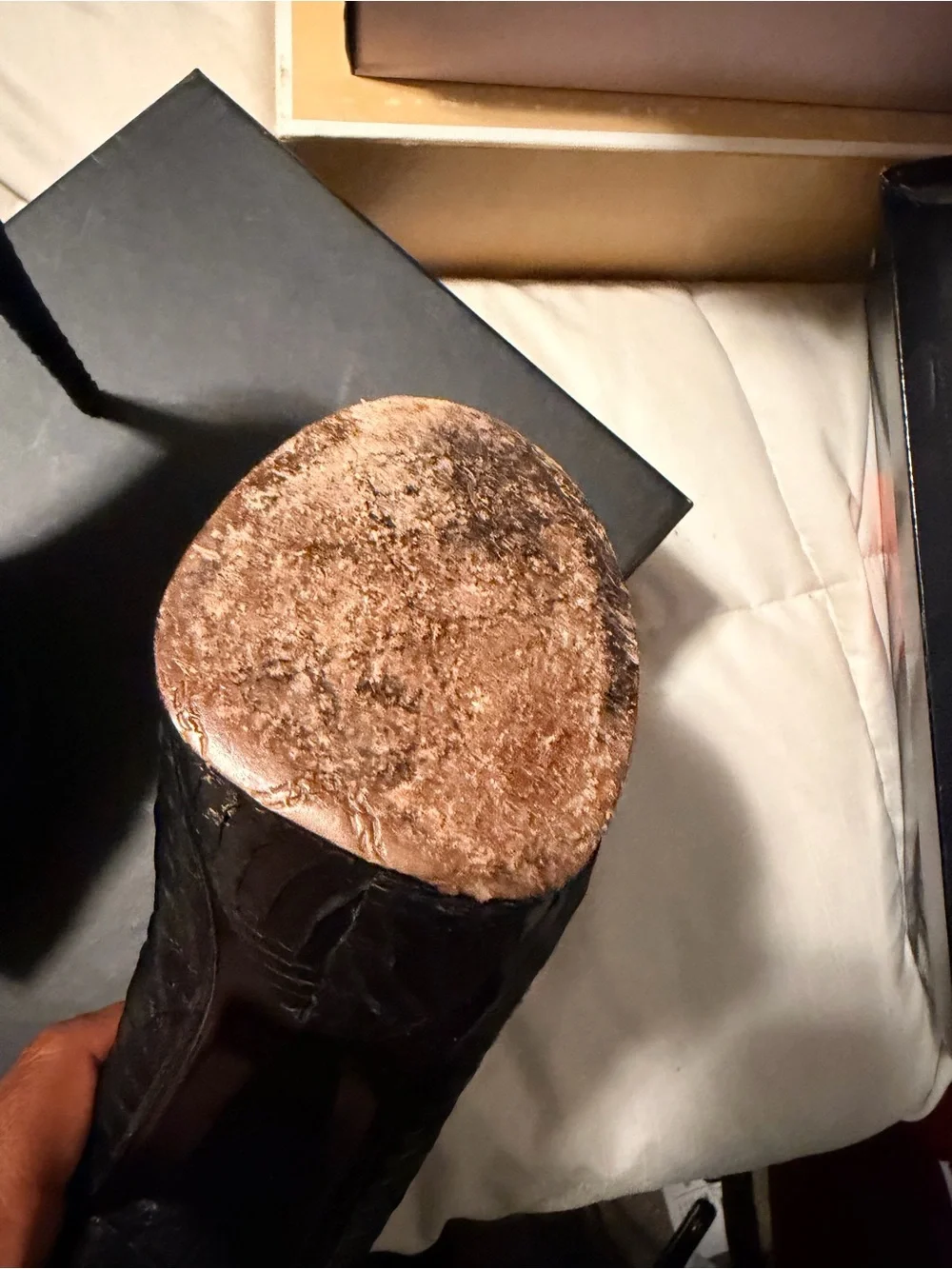 L.A.M.B. Black Textured Peep-Toe Platform Pumps